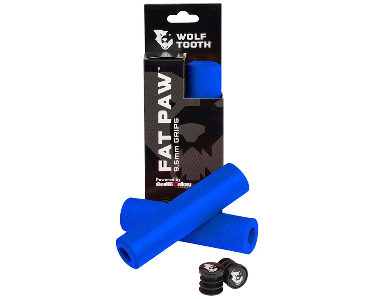 Wolf Tooth Components Fat Paw Slip-On Grips (Blue)